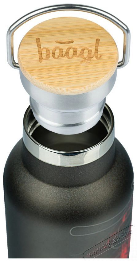 BAAGL Hőtart&oacute; kulacs bambusz kupakkal - L&aacute;va, 500 ml Konyhai term&eacute;kek - Ed&eacute;ny - Termosz - 528496