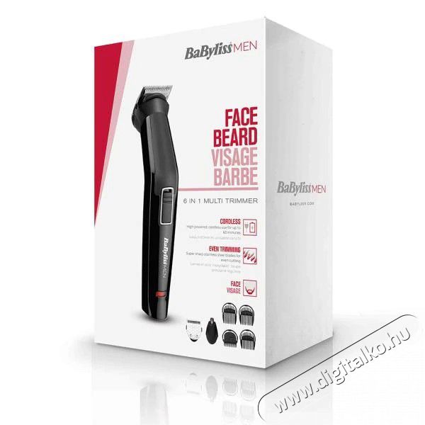 Babyliss MT725E 6 az 1-ben testszőrny&iacute;r&oacute; k&eacute;szlet Sz&eacute;ps&eacute;g&aacute;pol&aacute;s / Eg&eacute;szs&eacute;g - Szőrtelen&iacute;tő / borotva - Arc- &eacute;s testszőrzet v&aacute;g&oacute;, form&aacute;z&oacute; - 364932
