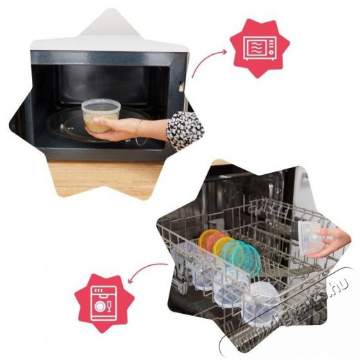 BADABULLE Maxi Fun Colors 250 ml, 12 db Konyhai term&eacute;kek - Ed&eacute;ny - Ed&eacute;ny k&eacute;szlet - 526948