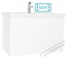 Badenmob 786 als&oacute;szekr&eacute;ny &eacute;s felf&uuml;ggesztett mosd&oacute;kagyl&oacute;, 2 fi&oacute;k, MDF, forg&aacute;cslap, 100x54x45,5 cm, feh&eacute;r H&aacute;ztart&aacute;s / Otthon / K&uuml;lt&eacute;r - F&uuml;rdőszoba / wc - Kieg&eacute;sz&iacute;tő - 536058
