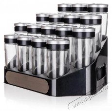 BANQUET ALTIMA Fűszertart&oacute; k&eacute;szlet 95 ml, 17 db, fekete Konyhai term&eacute;kek - Egy&eacute;b / Konyhai kieg&eacute;sz&iacute;tő - 504315