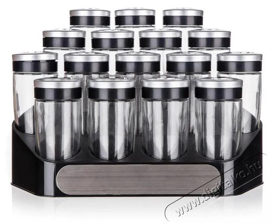 BANQUET ALTIMA Fűszertart&oacute; k&eacute;szlet 95 ml, 17 db, fekete Konyhai term&eacute;kek - Egy&eacute;b / Konyhai kieg&eacute;sz&iacute;tő - 504315
