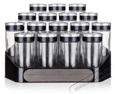 BANQUET ALTIMA Fűszertart&oacute; k&eacute;szlet 95 ml, 17 db, fekete - Konyhai term&eacute;kek - Egy&eacute;b / Konyhai kieg&eacute;sz&iacute;tő - 504315