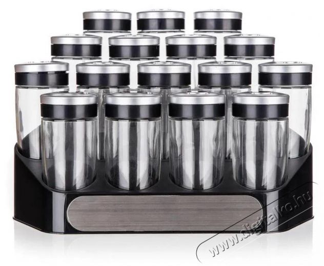 BANQUET ALTIMA Fűszertart&oacute; k&eacute;szlet 95 ml, 17 db, fekete Konyhai term&eacute;kek - Egy&eacute;b / Konyhai kieg&eacute;sz&iacute;tő - 504315