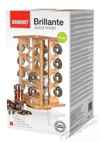 BANQUET BRILLANTE forgathat&oacute; fűszertart&oacute;. 16 darabos Konyhai term&eacute;kek - Egy&eacute;b / Konyhai kieg&eacute;sz&iacute;tő - 504684
