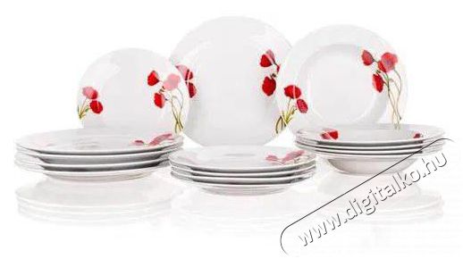 BANQUET &eacute;tkező szett 18 db POPPY A02565 Konyhai term&eacute;kek - &Eacute;tk&eacute;szlet - T&aacute;ny&eacute;r k&eacute;szlet - 504689