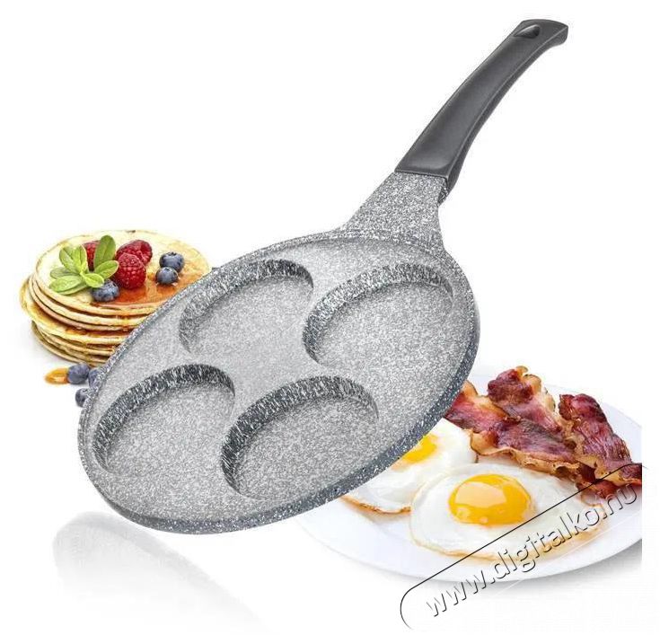 BANQUET GRANITE Grey Tarkedlis&uuml;tő, 4 lyuk&uacute;, 26 cm Konyhai term&eacute;kek - Ed&eacute;ny - Serpenyő - 504686