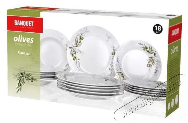 BANQUET OLIVES A12539 &eacute;tk&eacute;szlet 18 db Konyhai term&eacute;kek - &Eacute;tk&eacute;szlet - T&aacute;ny&eacute;r k&eacute;szlet - 504685