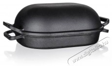 BANQUET Öntöttvas sütőedény EXCELLENT 39 x 26 x 14 cm, 3 + 4 l, ovális, fedővel, fekete Konyhai termékek - Edény - Sütőedény / jénai tál - 523965