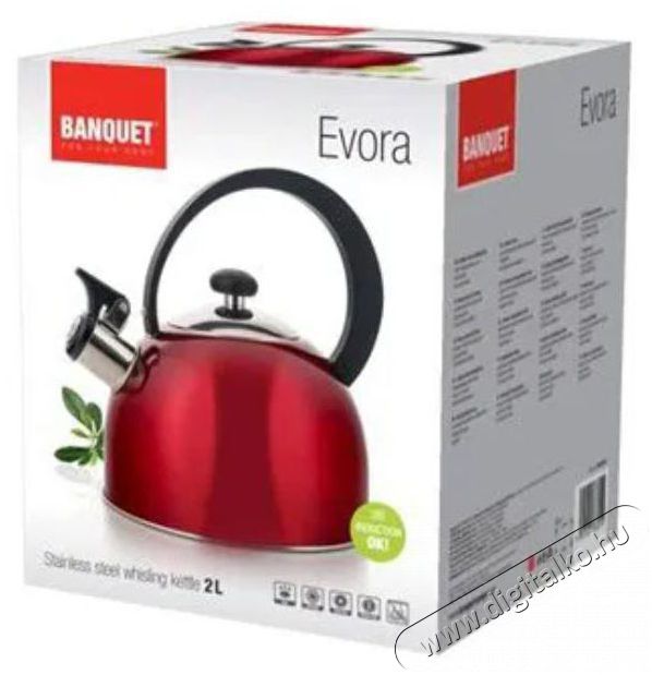 BANQUET EVORA rozsdamentes ac&eacute;l v&iacute;zforral&oacute; 2 l - piros Konyhai term&eacute;kek - Ed&eacute;ny - Te&aacute;skanna - 524280