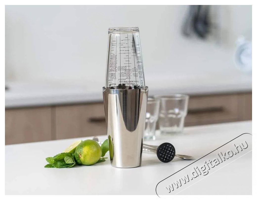 BANQUET Rozsdamentes ac&eacute;l kokt&eacute;l shaker AKCENT 450 ml Konyhai term&eacute;kek - Konyhai eszk&ouml;z - Egy&eacute;b konyhai eszk&ouml;z - 524287