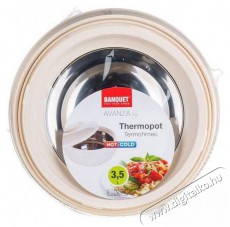 BANQUET Thermo ed&eacute;ny fedővel AVANZA 3,5 l, b&eacute;zs sz&iacute;nű Konyhai term&eacute;kek - Ed&eacute;ny - Egy&eacute;b ed&eacute;ny - 526975