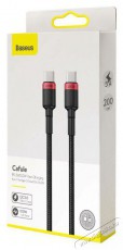 Baseus Cafule Type-C/Type-C 100W k&aacute;bel 2m &ndash; fekete-piros Mobil / Kommunik&aacute;ci&oacute; / Smart - Mobiltelefon kieg&eacute;sz&iacute;tő / tok - K&aacute;bel / &aacute;talak&iacute;t&oacute; - 408588