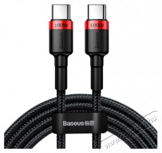 Baseus Cafule Type-C/Type-C 100W k&aacute;bel 2m &ndash; fekete-piros Mobil / Kommunik&aacute;ci&oacute; / Smart - Mobiltelefon kieg&eacute;sz&iacute;tő / tok - K&aacute;bel / &aacute;talak&iacute;t&oacute; - 408588