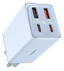 Baseus P10162701313-00 GAN6 Pro 65W k&eacute;k h&aacute;l&oacute;zati gyorst&ouml;ltő adapter H&aacute;ztart&aacute;s / Otthon / K&uuml;lt&eacute;r - Vil&aacute;g&iacute;t&aacute;s / elektromoss&aacute;g - H&aacute;l&oacute;zati eloszt&oacute; / hosszabb&iacute;t&oacute; / adapter - 507868