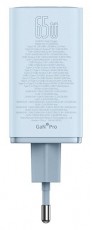 Baseus P10162701313-00 GAN6 Pro 65W k&eacute;k h&aacute;l&oacute;zati gyorst&ouml;ltő adapter H&aacute;ztart&aacute;s / Otthon / K&uuml;lt&eacute;r - Vil&aacute;g&iacute;t&aacute;s / elektromoss&aacute;g - H&aacute;l&oacute;zati eloszt&oacute; / hosszabb&iacute;t&oacute; / adapter - 507868