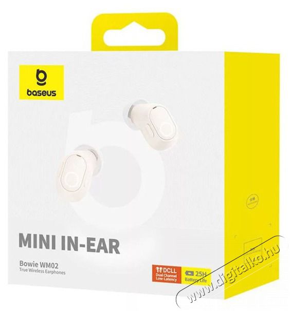 Baseus Bowie WM02 True Wireless Bluetooth feh&eacute;r f&uuml;lhallgat&oacute; Audio-Video / Hifi / Multim&eacute;dia - F&uuml;l &eacute;s Fejhallgat&oacute;k - F&uuml;lhallgat&oacute; - 515030