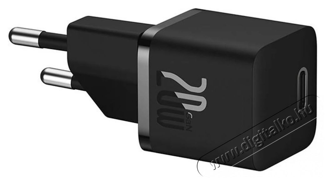 Baseus CCGN050101 GaN5 20W USB/USB C fekete t&ouml;ltő Mobil / Kommunik&aacute;ci&oacute; / Smart - Mobiltelefon kieg&eacute;sz&iacute;tő / tok - H&aacute;l&oacute;zati-, aut&oacute;s t&ouml;ltő - 515843