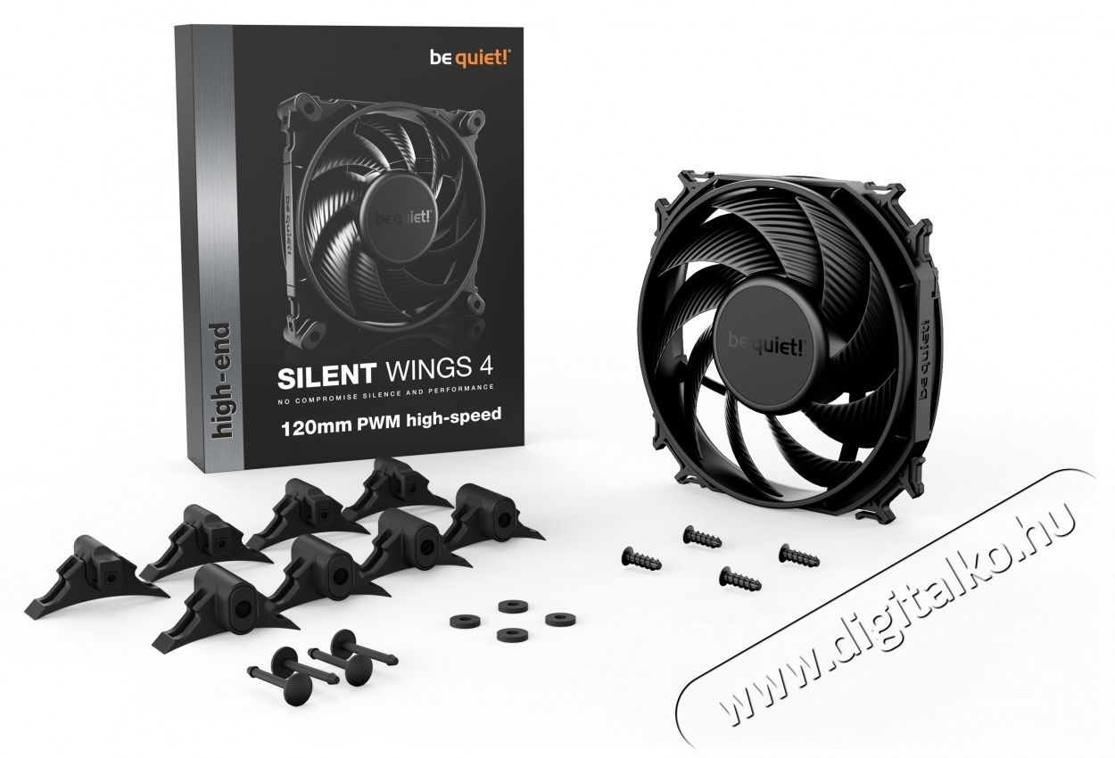 BE QUIET ! SILENT WINGS 4 120mm PWM fekete ventil&aacute;tor Iroda &eacute;s sz&aacute;m&iacute;t&aacute;stechnika - Egy&eacute;b sz&aacute;m&iacute;t&aacute;stechnikai term&eacute;k - 462672