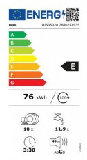 Beko DIS35020 MOSOGAT&Oacute;G&Eacute;P BE&Eacute;P&Iacute;THETŐ 10 TER&Iacute;T&Eacute;K KESKENY Konyhai term&eacute;kek - Mosogat&oacute;g&eacute;p - Keskeny (45cm-ig) be&eacute;p&iacute;thető mosogat&oacute;g&eacute;p - 373312