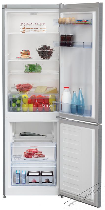 Beko RCSA270K40SN alulfagyaszt&oacute;s hűtő Konyhai term&eacute;kek - Hűtő, fagyaszt&oacute; (szabadon&aacute;ll&oacute;) - Alulfagyaszt&oacute;s kombin&aacute;lt hűtő - 495701