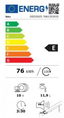 Beko DIS35025 be&eacute;p&iacute;thető keskeny mosogat&oacute;g&eacute;p Konyhai term&eacute;kek - Mosogat&oacute;g&eacute;p - Keskeny (45cm-ig) be&eacute;p&iacute;thető mosogat&oacute;g&eacute;p - 499654