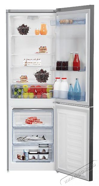 Beko RCSA330K40SN alulfagyaszt&oacute;s hűtő Konyhai term&eacute;kek - Hűtő, fagyaszt&oacute; (szabadon&aacute;ll&oacute;) - Alulfagyaszt&oacute;s kombin&aacute;lt hűtő - 499669