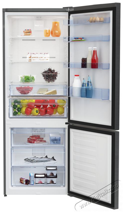 Beko RCNE560K40XBRN alulfagyaszt&oacute;s hűtő Konyhai term&eacute;kek - Hűtő, fagyaszt&oacute; (szabadon&aacute;ll&oacute;) - Alulfagyaszt&oacute;s kombin&aacute;lt hűtő - 500809