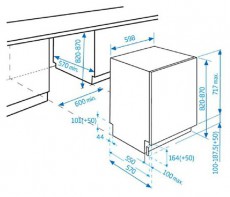 Beko DIN35320 be&eacute;p&iacute;thető 13 ter&iacute;t&eacute;kes mosogat&oacute;g&eacute;p Konyhai term&eacute;kek - Mosogat&oacute;g&eacute;p - Keskeny (45cm-ig) be&eacute;p&iacute;thető mosogat&oacute;g&eacute;p - 501474