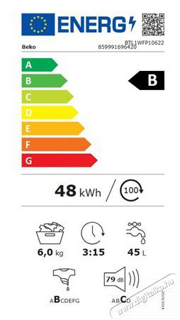 Beko BTL1WFP10622 MOS&Oacute;G&Eacute;P FEL&Uuml;LT&Ouml;LTŐS H&aacute;ztart&aacute;s / Otthon / K&uuml;lt&eacute;r - Mos&oacute;g&eacute;p / sz&aacute;r&iacute;t&oacute;g&eacute;p - Fel&uuml;lt&ouml;ltős mos&oacute;g&eacute;p - 505190