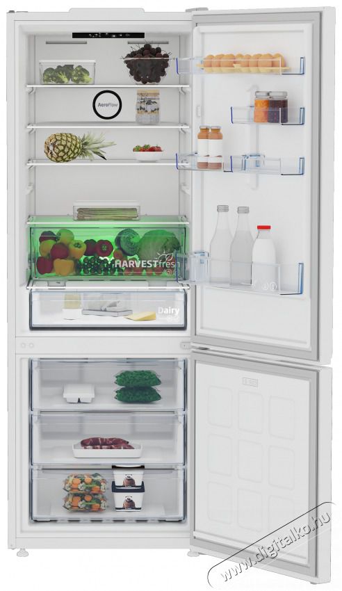 Beko B3RCNE564HW alulfagyaszt&oacute;s hűtő Konyhai term&eacute;kek - Hűtő, fagyaszt&oacute; (szabadon&aacute;ll&oacute;) - Alulfagyaszt&oacute;s kombin&aacute;lt hűtő - 505490