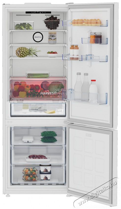 Beko B3RCNE564HW alulfagyaszt&oacute;s hűtő Konyhai term&eacute;kek - Hűtő, fagyaszt&oacute; (szabadon&aacute;ll&oacute;) - Alulfagyaszt&oacute;s kombin&aacute;lt hűtő - 505490