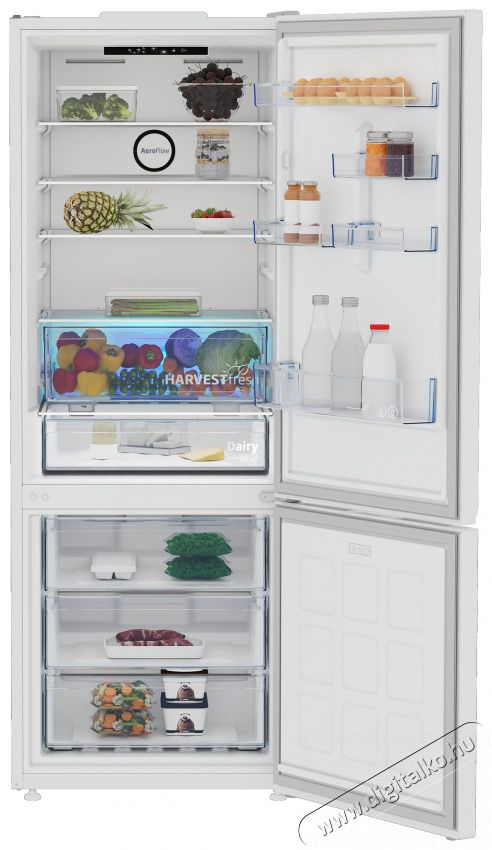 Beko B3RCNE564HW alulfagyaszt&oacute;s hűtő Konyhai term&eacute;kek - Hűtő, fagyaszt&oacute; (szabadon&aacute;ll&oacute;) - Alulfagyaszt&oacute;s kombin&aacute;lt hűtő - 505490