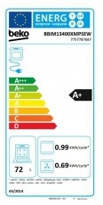 Beko BBIM13400XMPSEW fekete, be&eacute;p&iacute;thető, s&uuml;tőt&eacute;r: 72L, s&uuml;tő Konyhai term&eacute;kek - S&uuml;tő-főzőlap, tűzhely (be&eacute;p&iacute;thető) - S&uuml;tő (be&eacute;p&iacute;thető) - 507584