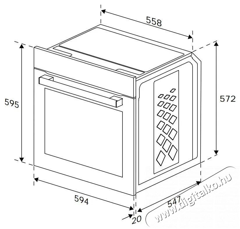 Beko Beyond BBIE123001XD Konyhai term&eacute;kek - S&uuml;tő-főzőlap, tűzhely (be&eacute;p&iacute;thető) - S&uuml;tő (be&eacute;p&iacute;thető) - 505609