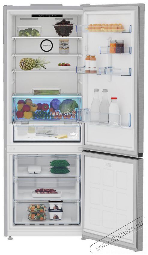 Beko B3RCNE564HXB Konyhai term&eacute;kek - Hűtő, fagyaszt&oacute; (szabadon&aacute;ll&oacute;) - Alulfagyaszt&oacute;s kombin&aacute;lt hűtő - 509473