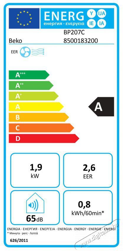 Beko BP207C H&aacute;ztart&aacute;s / Otthon / K&uuml;lt&eacute;r - Ventil&aacute;tor / L&eacute;gkondicion&aacute;l&oacute; - Mobil kl&iacute;ma - 515206