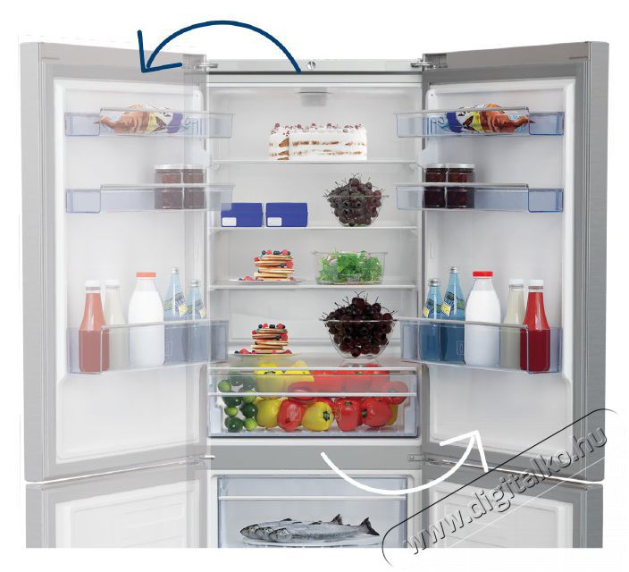 Beko RSSA215K40WN Konyhai term&eacute;kek - Hűtő, fagyaszt&oacute; (szabadon&aacute;ll&oacute;) - Fagyaszt&oacute; n&eacute;lk&uuml;li hűtő - 515198