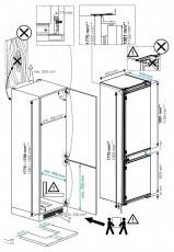 Beko B3BCNA294HS be&eacute;p&iacute;thető alulfagyaszt&oacute;s hűtő Konyhai term&eacute;kek - Hűtő, fagyaszt&oacute; (be&eacute;p&iacute;thető) - Alulfagyaszt&oacute;s kombin&aacute;lt hűtő - 531378