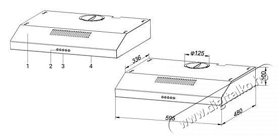 Beko HNS61222NAW elsz&iacute;v&oacute; Konyhai term&eacute;kek - P&aacute;raelsz&iacute;v&oacute; - Hagyom&aacute;nyos - 531618