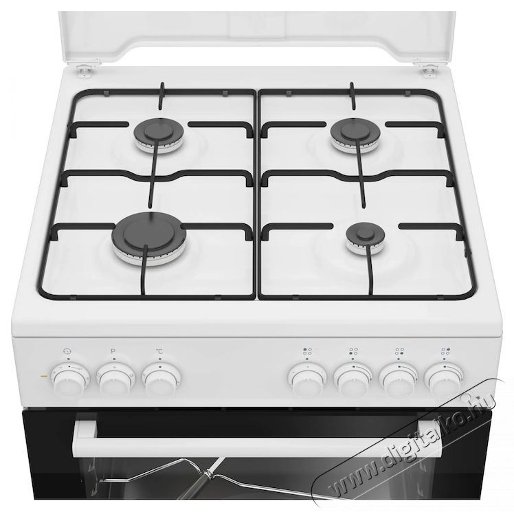 Beko FSST62110DW Tűzhely, Mixt, 4 &eacute;gő, elektromos gy&uacute;jt&aacute;s, grill, rotisserie, A energiaoszt&aacute;ly, 60 cm, feh&eacute;r Konyhai term&eacute;kek - S&uuml;tő-főzőlap, tűzhely (szabadon&aacute;ll&oacute;) - Kombin&aacute;lt tűzhely (szabadon&aacute;ll&oacute;) - 533006