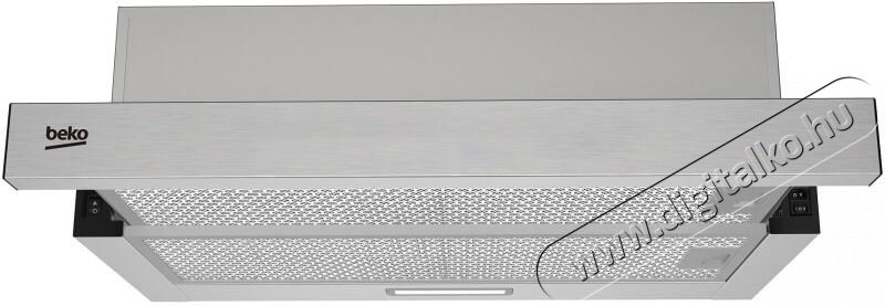 Beko Beko HNT63322XH be&eacute;p&iacute;thető teleszk&oacute;pos p&aacute;raelsz&iacute;v&oacute;, 320 m&sup3;/h maxim&aacute;lis l&eacute;g&aacute;raml&aacute;s, F&eacute;m szűrő, 60cm, Inox Konyhai term&eacute;kek - P&aacute;raelsz&iacute;v&oacute; - Be&eacute;p&iacute;thető / kih&uacute;zhat&oacute; - 533008