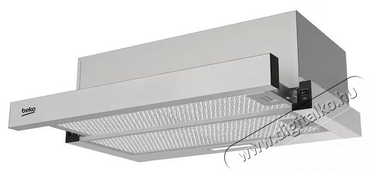 Beko Beko HNT63322XH be&eacute;p&iacute;thető teleszk&oacute;pos p&aacute;raelsz&iacute;v&oacute;, 320 m&sup3;/h maxim&aacute;lis l&eacute;g&aacute;raml&aacute;s, F&eacute;m szűrő, 60cm, Inox Konyhai term&eacute;kek - P&aacute;raelsz&iacute;v&oacute; - Be&eacute;p&iacute;thető / kih&uacute;zhat&oacute; - 533008