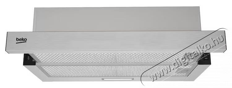 Beko Beko HNT63322XH be&eacute;p&iacute;thető teleszk&oacute;pos p&aacute;raelsz&iacute;v&oacute;, 320 m&sup3;/h maxim&aacute;lis l&eacute;g&aacute;raml&aacute;s, F&eacute;m szűrő, 60cm, Inox Konyhai term&eacute;kek - P&aacute;raelsz&iacute;v&oacute; - Be&eacute;p&iacute;thető / kih&uacute;zhat&oacute; - 533008