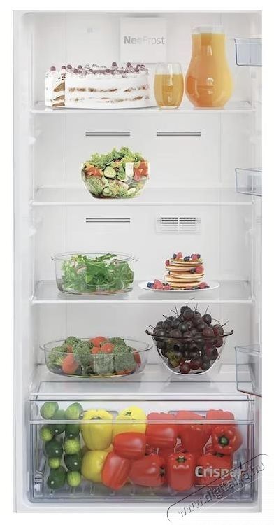 Beko RDNE350K40WN Kombin&aacute;lt hűtőszekr&eacute;ny, 313 l, NeoFrost Dual Cooling, HarvestFresh, kompresszor ProSmart Inverter, E energiaoszt&aacute;ly, H 172 cm, feh&eacute;r Konyhai term&eacute;kek - Hűtő, fagyaszt&oacute; (szabadon&aacute;ll&oacute;) - Fel&uuml;lfagyaszt&oacute;s kombin&aacute;lt hűtő - 532959