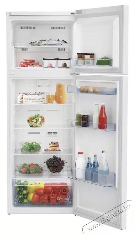 Beko RDNE350K40WN Kombin&aacute;lt hűtőszekr&eacute;ny, 313 l, NeoFrost Dual Cooling, HarvestFresh, kompresszor ProSmart Inverter, E energiaoszt&aacute;ly, H 172 cm, feh&eacute;r Konyhai term&eacute;kek - Hűtő, fagyaszt&oacute; (szabadon&aacute;ll&oacute;) - Fel&uuml;lfagyaszt&oacute;s kombin&aacute;lt hűtő - 532959