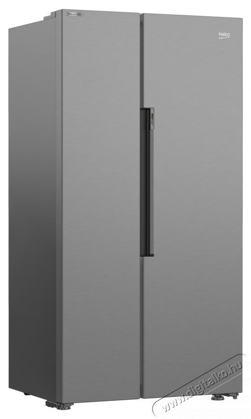 Beko GN163141XBN Side by side hűtő, 593l, NeoFrost Dual Cooling, HarvestFresh, Inverter kompresszor, E energiaoszt&aacute;ly, H: 179cm, Inox Look Konyhai term&eacute;kek - Hűtő, fagyaszt&oacute; (szabadon&aacute;ll&oacute;) - Amerikai t&iacute;pus&uacute; Side By Side hűtő - 534870