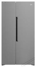 Beko GN163141XBN Side by side hűtő, 593l, NeoFrost Dual Cooling, HarvestFresh, Inverter kompresszor, E energiaoszt&aacute;ly, H: 179cm, Inox Look Konyhai term&eacute;kek - Hűtő, fagyaszt&oacute; (szabadon&aacute;ll&oacute;) - Amerikai t&iacute;pus&uacute; Side By Side hűtő - 534870
