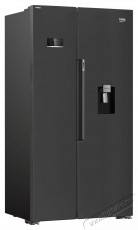 Beko GNO46623XPN Side by side hűtőszekr&eacute;ny, 466 l, D energiaoszt&aacute;ly, Motor ProSmart Inverter, HarvestFresh, Kijelző &eacute;rint&eacute;svez&eacute;rl&eacute;s, XXL Palacktart&oacute;, M 180 cm, Inox Konyhai term&eacute;kek - Hűtő, fagyaszt&oacute; (szabadon&aacute;ll&oacute;) - Amerikai t&iacute;pus&uacute; Side By Side hűtő - 534871