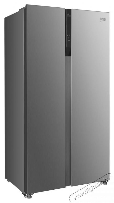 Beko GNO5322XPN Side by side hűtőszekr&eacute;ny, 532 l, E energiaoszt&aacute;ly, NeoFrost Dual Cooling, Kompresszor ProSmart Inverter, Kijelző &eacute;rint&eacute;svez&eacute;rl&eacute;ssel, M 177 cm, Inox Konyhai term&eacute;kek - Hűtő, fagyaszt&oacute; (szabadon&aacute;ll&oacute;) - Amerikai t&iacute;pus&uacute; Side By Side hűtő - 534867